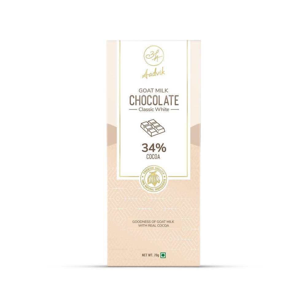 Aadvik Goat Milk Chocolate - Classic White - Distacart